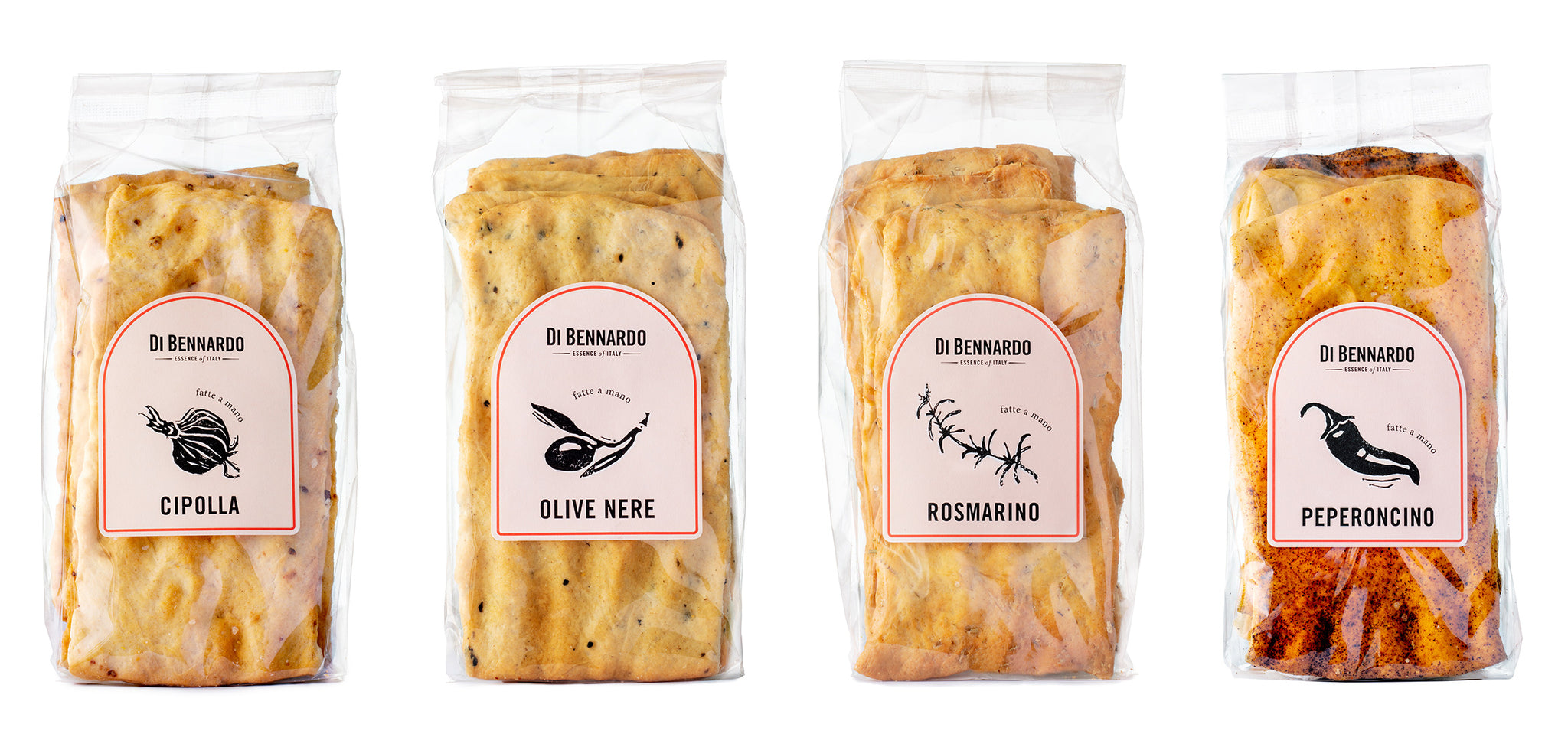 Italienische Focaccia Zwiebeln Oliven Chili Rosmarin von Di Bennardo 