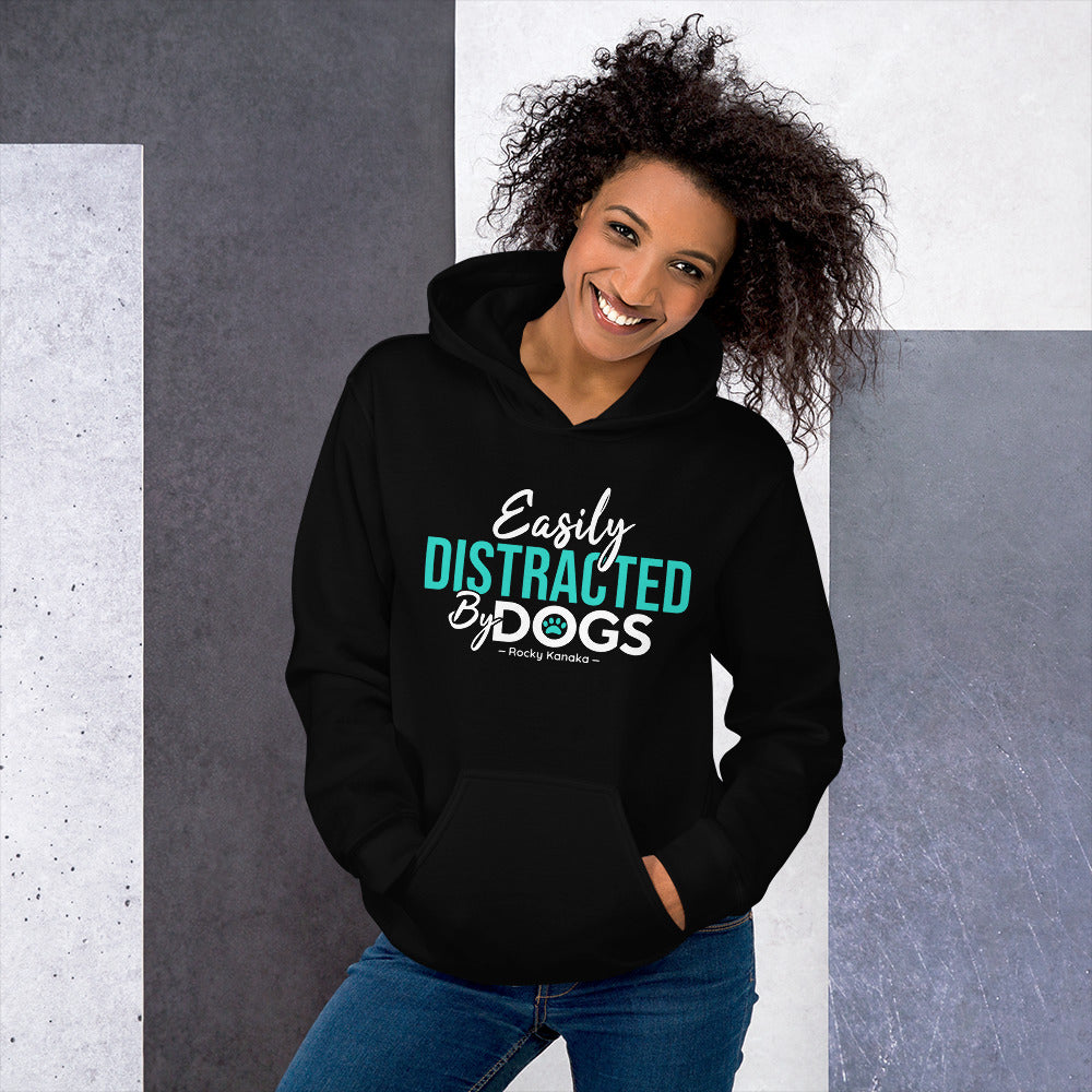 Image of Easily Distracted by Dogs: Unisex Hoodie