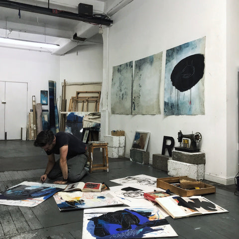 Stewart Swan in his studio