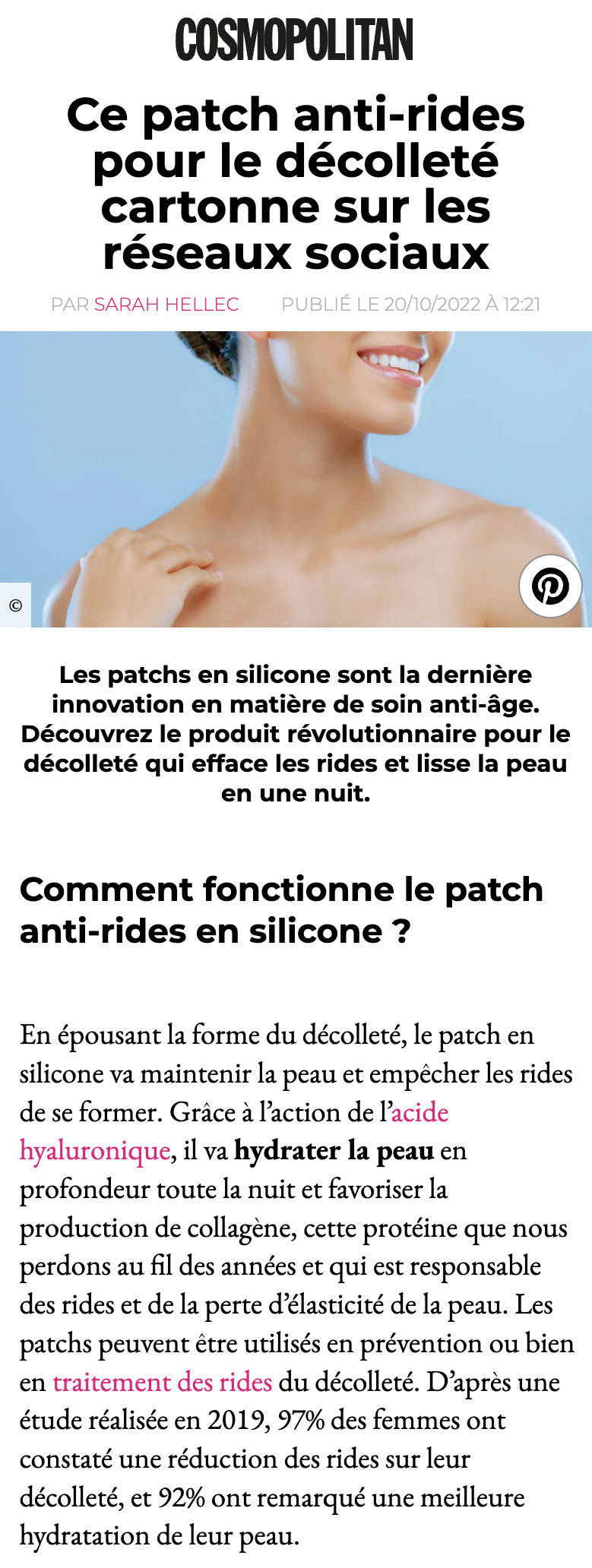 Article Cosmopolitan Patches Anti-Rides Silicone