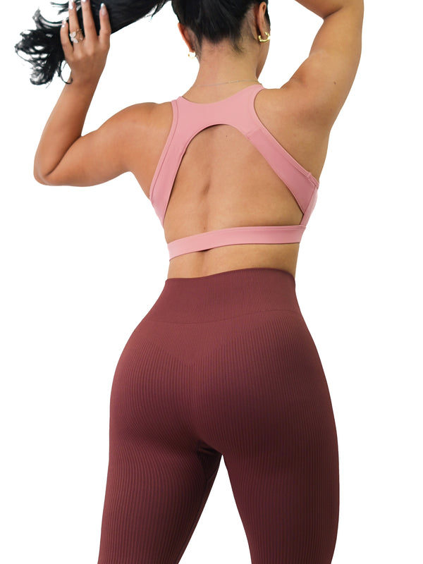 Body Strap Sports Bra (Hot Pink) – Fitness Fashioness