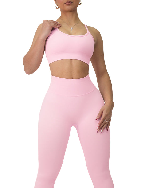 Athletic Scrunch Sports Bra (Lilac) – Fitness Fashioness