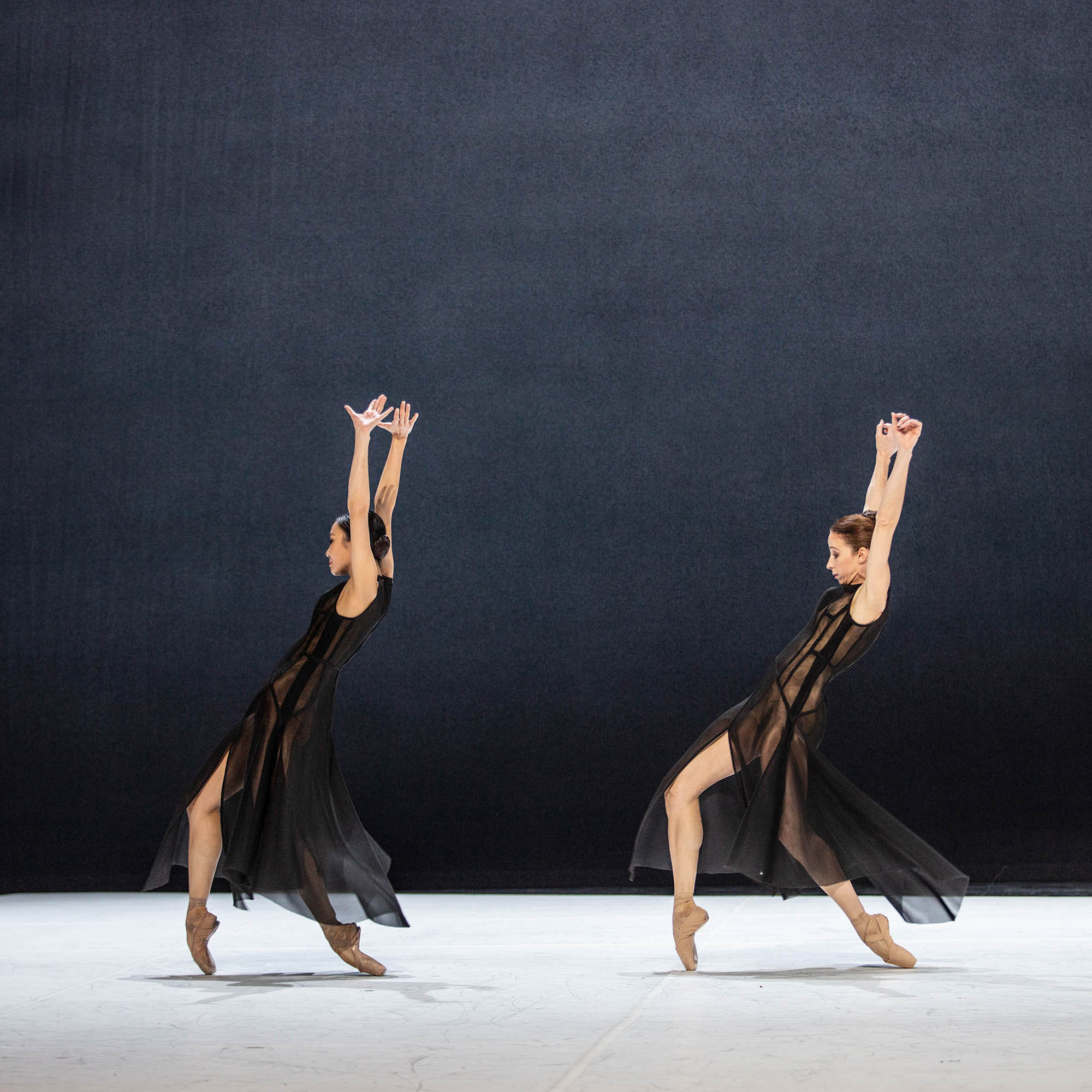 Ballett Tänzerinnen tanzend auf den Zehenspitzen