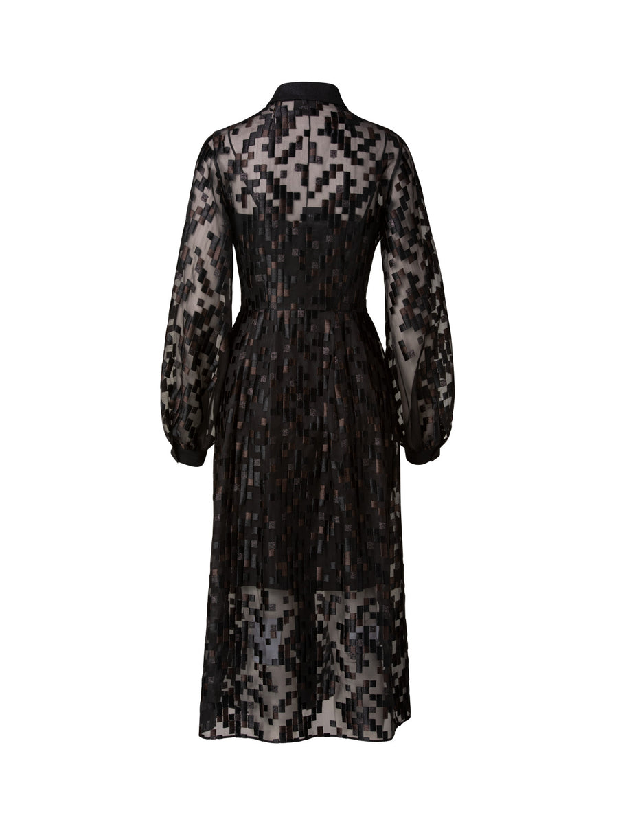 Akris® Official – Tulle Midi Dress with The Order of Things Embroidery
