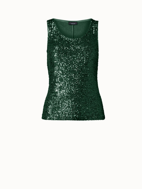 Emerald Green Tank Top - Sequin Tank Top - Velvet Tank Top - Lulus