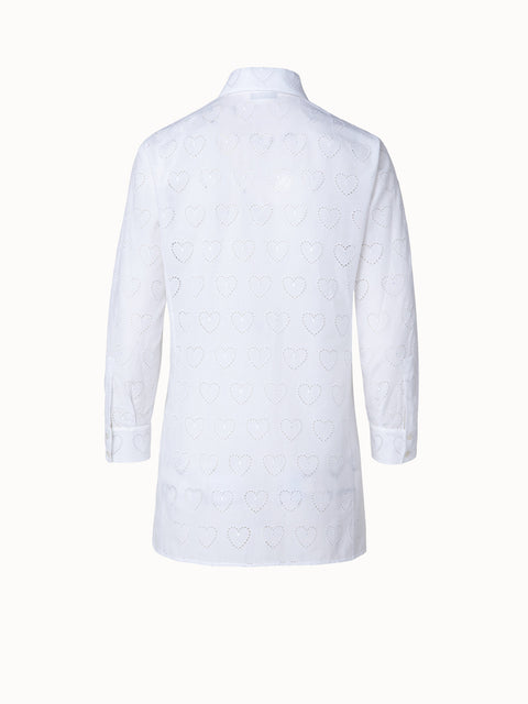 Louis Vuitton Broderie Anglaise Collar Shirt Grey. Size 40