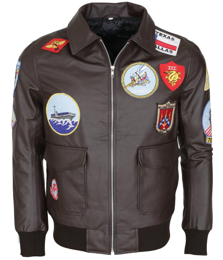 Mens Aviator Jacket | Tom Cruise Top gun Leather Jacket