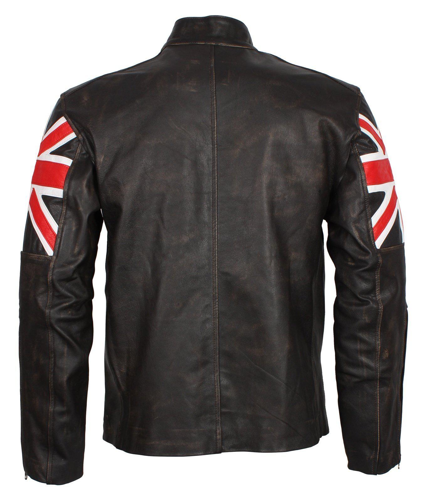 Union Jack British Flag Jacket in Distressed Leather – Alex Gear