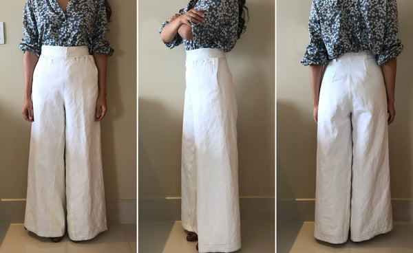 French sailor trousers (after adjustments)