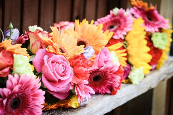 Colourful wedding