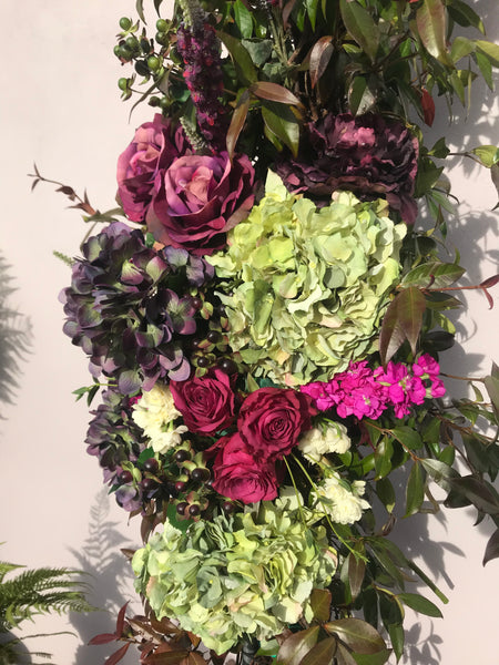 Hydrangea on a Jasmine Arch