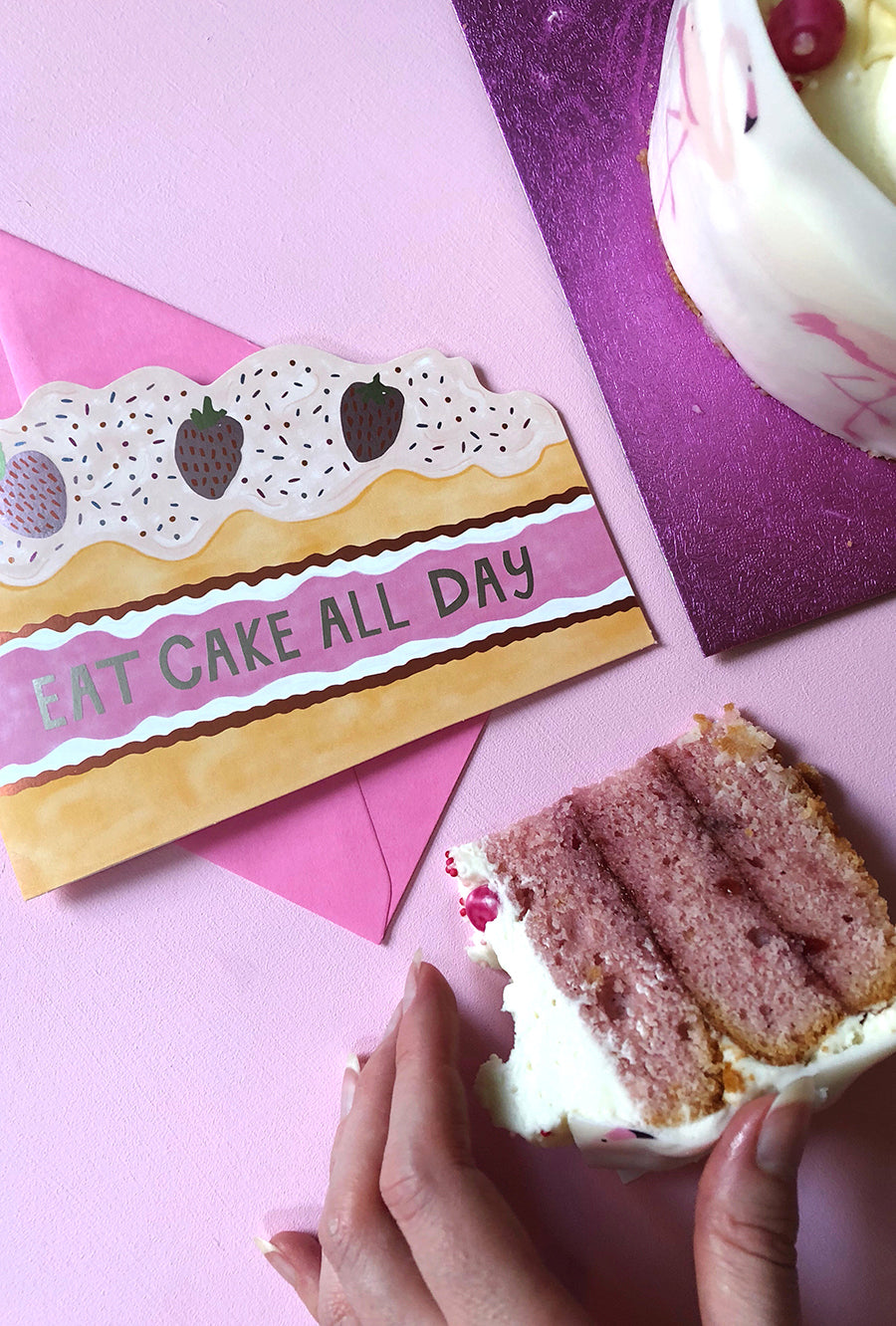Eat Cake all Day Birthday Cake Card