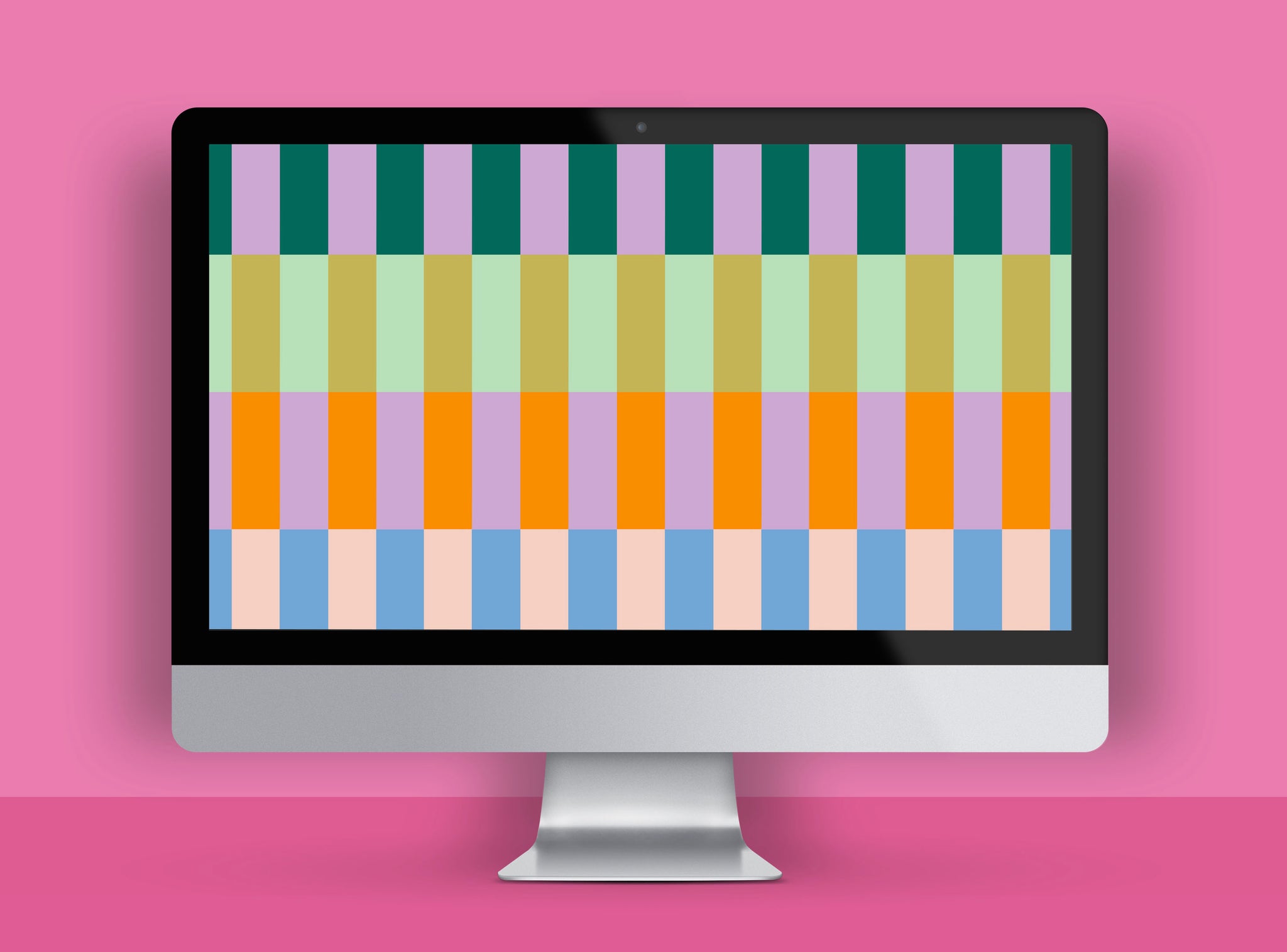 Rainbow blocks free HD wallpaper design for desktop | Raspberry Blossom
