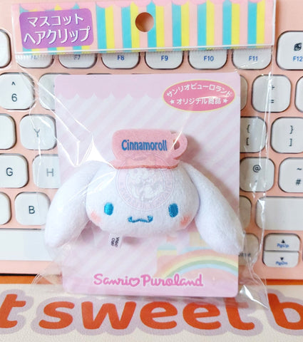 Sanrio Puroland Plush Cinnamoroll clip/badge