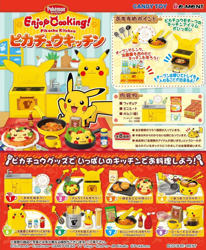 Re-ment Pokemon Enjoy Cooking Pikachu Kitchen | Figures & Kawaii Gifts