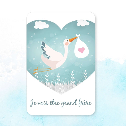 Carte Grand Frere Carte Je Vais Etre Grand Frere Theme Cigogne D A Omade