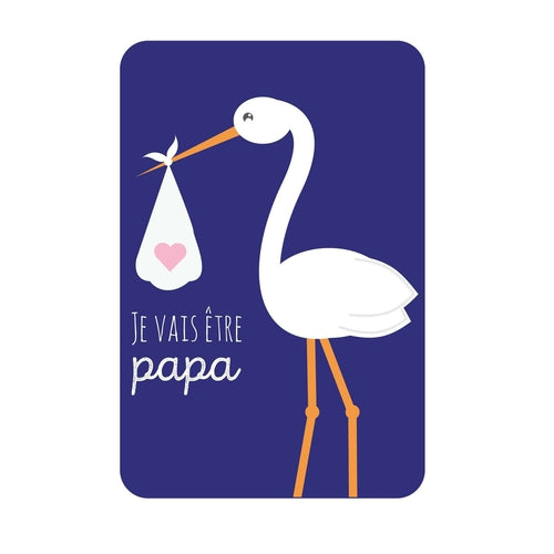 Carte Papa Carte Je Vais Etre Papa Carte Futur Papa Theme Cigogn Omade