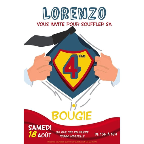 Invitation Anniversaire Super Heros Invitation Anniversaire Invita Omade