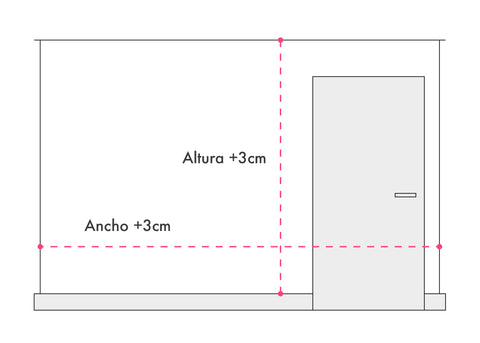 Medir una pared para comprar papel pintado autoadhesivo online