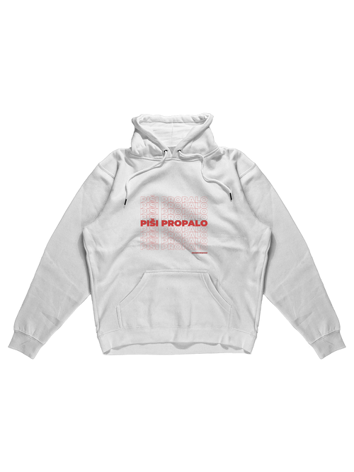 Danči Piši Propalo White Hoodie