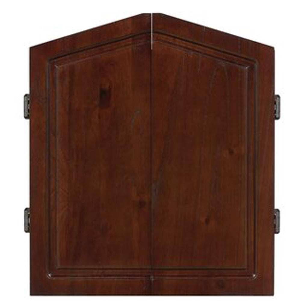 Brunswick Dartboard Cabinet in Rustic Dark Brown - Peters Billiards