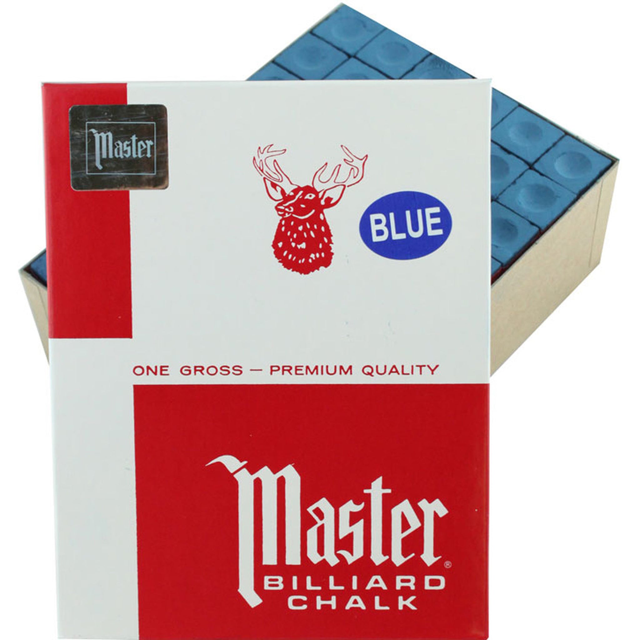 Master Blue Cue Chalk 144 Pc Gross D&L Billiards