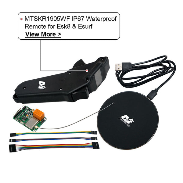 Maytech MTSKR1905WF V2 Fully Waterproof Remote Control 2.4GHz wireless hand remote compatible with VESC for Esk8 Esurf Efoil Hydrofoil RC Boat