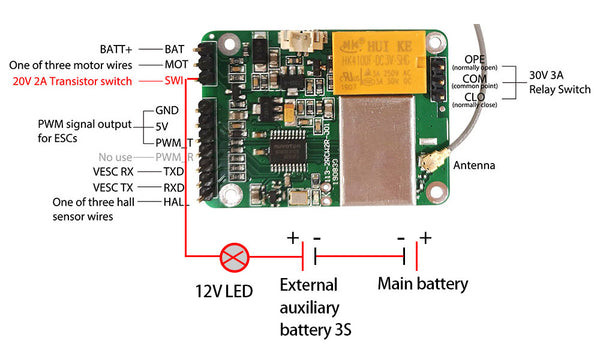 MTSKR2005WF MTSKR20V2WF how to control light with this waterproof control light with transistor switch