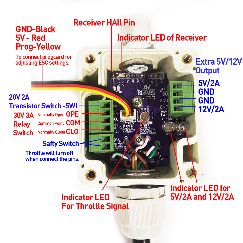 maytech electric surfboard waterproof speed controller 300A ESC for efoil electric surfboard 