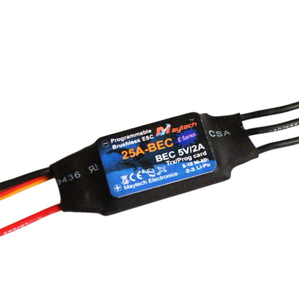 maytech 20A 5v/2a 2-3 cells brushless esc for rc hobby flying model airplane helicopter