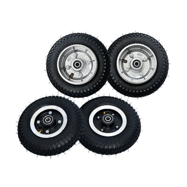 maytech front and back wheel set 8inch wheel for electric skateboard mountainboard longboard back wheel with wheel pulley