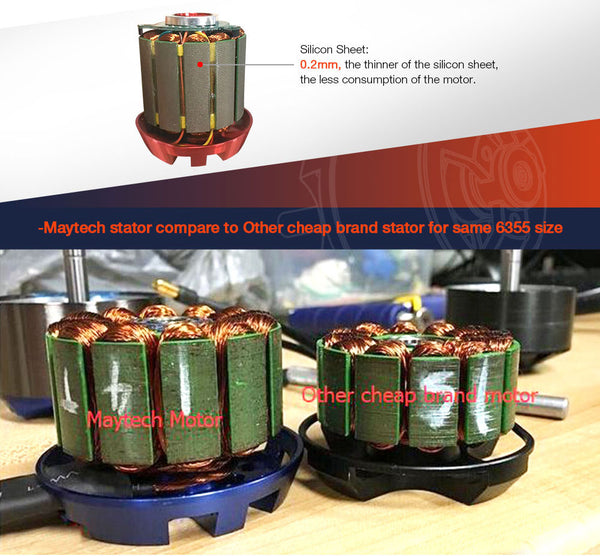 Maytech open cover 5055 70KV 200KV 250KV brushless outrunner motor for electric skateboard mountainboard longboard all terrain offroad skateboard fighting robots combat robots robotics delivery robots walking robots parking system electric vehicles