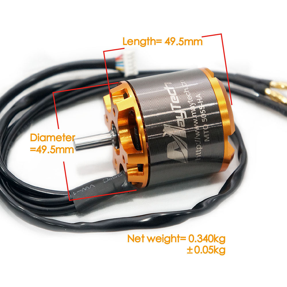 【Spring Sale 20% OFF】Maytech Brushless 5055 70/220KV Open Cover Outrunner Sensored Motor for Esk8/E-bike/ROV