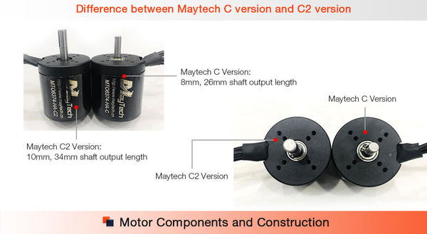 Maytech brushless outrunner sensored sealed cover motor for electric skateboard mountainboard longboard all terrain offroad skateboard fighting robots combat robots robotics delivery robots walking robots parking system electric vehicles