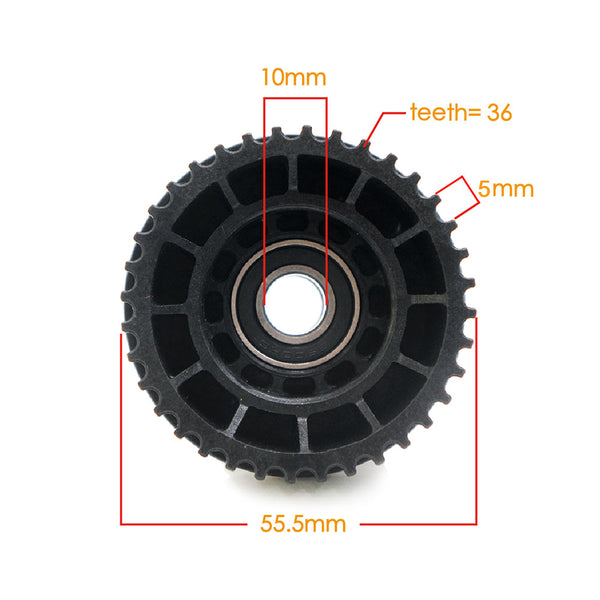 wheel pulley MTP2005C 36 teeth 5M pitch 16mm width pulley for electric skateboard longboard electric vehicles speed reduction gear reduction