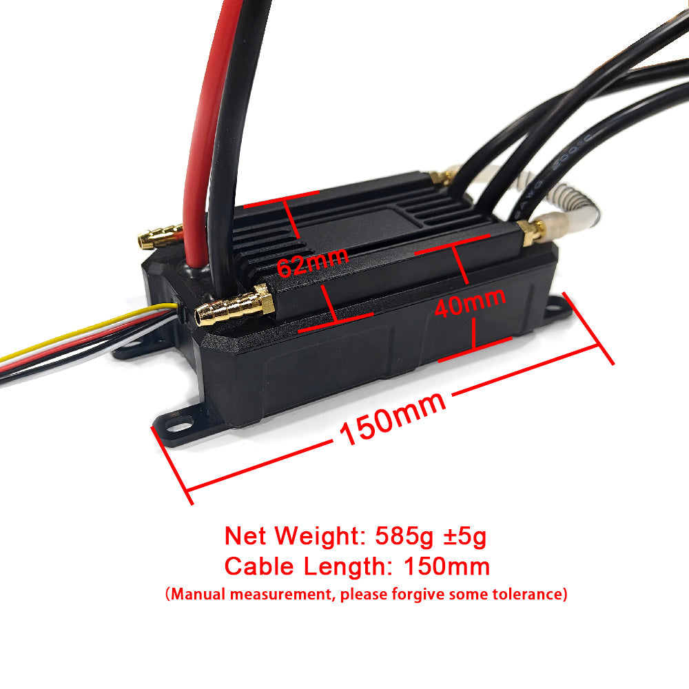 Waterproof electric speed controller cheap ESC 300A IP68 fully waterproof ESC motor controller efoil controller marine 300A ESC