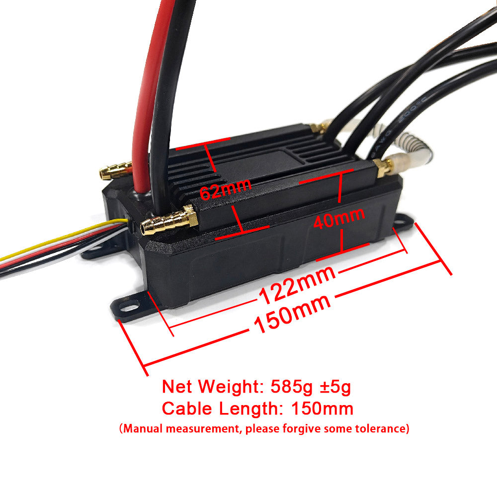 Maytech New 300A 60V Waterproof ESC Smaller Size for Efoil Underwater Thruster Electric Surfbord Specification: