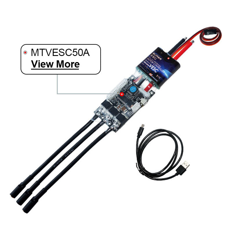 Maytech MTVESC50A Electric Speed Controller based on V4.12 for Electric Skateboard/Fighting Robots