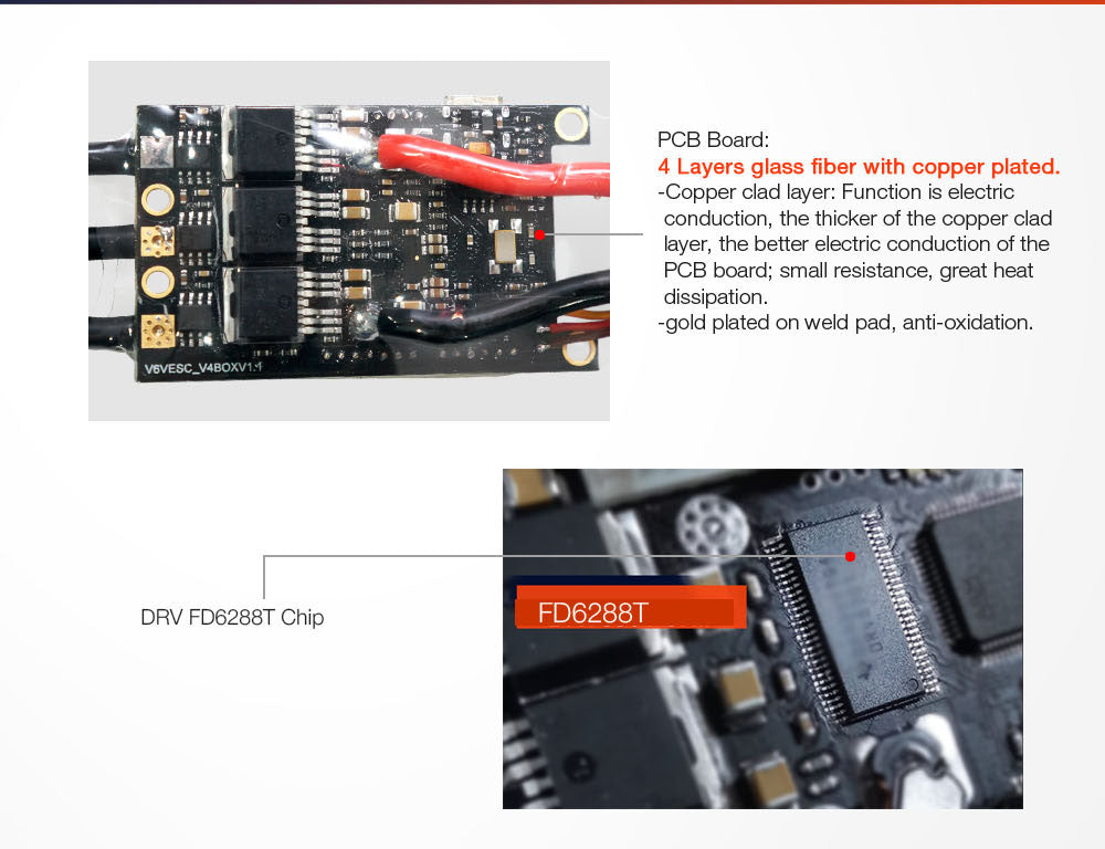 Maytech SUPERFOC6.8 50A VESC6.0 based controller for electric skateboard great FOC Mode Mountainboard Longboard fighting robotics UAV Drone combat robots