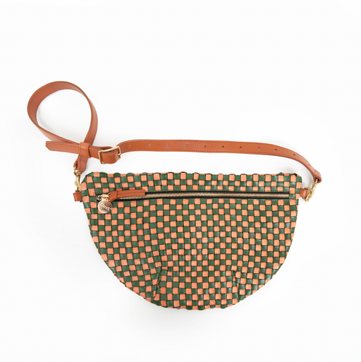 Grande Fanny Mist Woven Checker - Iris Boutique