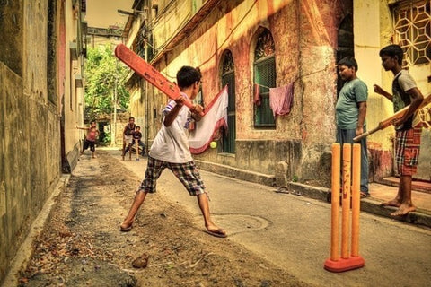 Cricket Memories - Gully Cricket - GO DESi - Bat & Ball