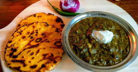 Makki ki roti and sarso ka saag, Punjab Tradition Dish