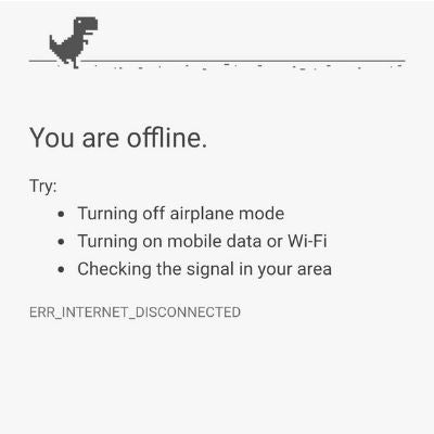 No Internet Jumping Dinosaur