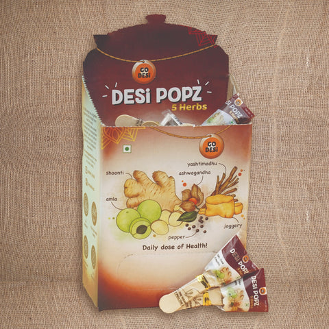 GO DESi 5 Herbs Pop - Sugar free Chyawanprash on a stick