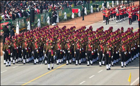 Watching the Republic Day Parade with the whole family