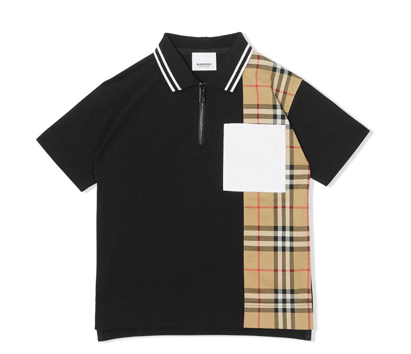 Burberry vintage check print polo shirt size 4t – SNOBKIDS
