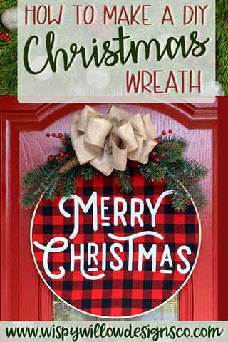 How to make a felt Christmas wreath with a Cricut - Postcards from the Ridge