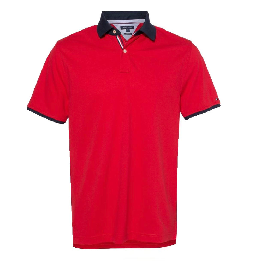 red hilfiger shirt