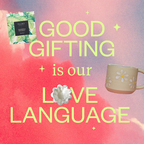 GOOD GIFTING is our LOVE LANGUAGE with chocolate, jewellery holder and mug gifts