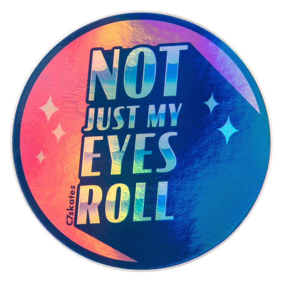 C7 Holographic Eye Roll Sticker